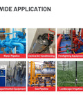 Applications of Two Pack Workhorse Heavy Duty Gate Valve One And A Half Inch NPT Stainless Steel, industrial and utility settings.