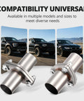 Beefed Up Two Bolt Exhaust Flange Repair Piping Kit Built With Tough As Nails 304 Stainless Steel, featuring universal fitment for diverse models.