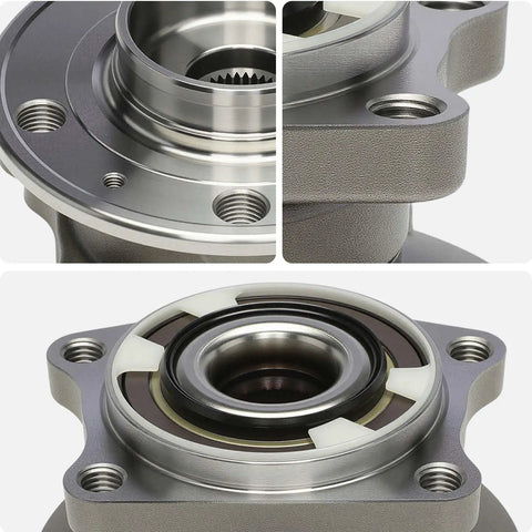 Premium Two Piece Rear Wheel Bearing And Hub Assembly Kit For Smooth Rolling And Solid Grip Heavy Duty Build close-up view of assembly details.