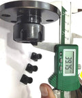 Pro Grade ER25 Collet Adaptor For Rotary Milling Tables With Fixing T Nuts, dial caliper measuring metal adaptor and T-nuts