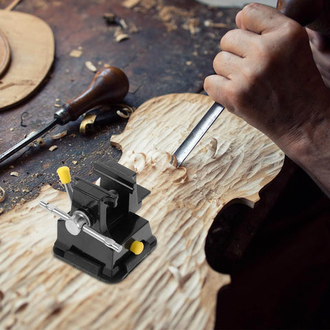 Mini Table Vise With Suction Base For Desktop Crafting And Jewelry Making Small Portable Press Clamp next to wood carving