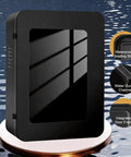 Badass Cold-Rolled Steel EV Charger Enclosure Wall Mount Box with waterproof seal showing a sealed door and water guide features.