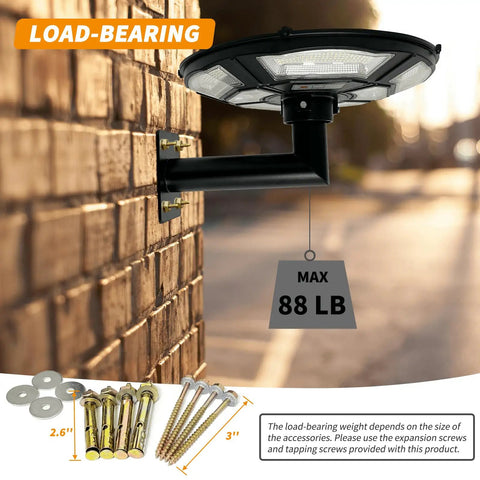 Ninety Degree Outdoor Wall Mount Bracket With Eleven Inch Extension For Heavy Duty Galvanized L Shaped Mount Kit, Two And Three Eighths Inch Tenon Adapter For Pole Lights, Zero Point Two Inch Steel Flange, Extra Clearance For Large Post Lantern Heads