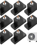Heavy Duty Rubber Vibration Isolator Mounts Solid As A Rock Air Conditioner Brackets, 8 pack, designed for mini split condenser use.