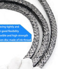 Amazon flexible graphite braided compression packing for pumps and mechanical seals, 3/16 in x 3/16 in, 10 ft
