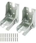 Hella Sturdy Folding Table Leg Brackets Self Locking Heavy Duty Hinge Set with zinc plated steel and screws for easy installation.