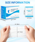 Amazon Hearing Aid Wipes box with a single wipe packet, alcohol-free, 4.7 x 6 in, 200 count