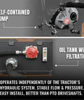 Image of self-contained pump and oil tank with filtration for Eight Foot Digging Depth Tractor Backhoe Attachment Heavy Duty