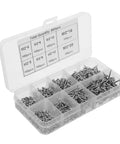 800 Pcs Round Head Self Tapping Screws M2 Carbon Steel Assorted Kit For Wood Furniture And Metal Projects And Electronics Shell Fixing