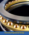 Built Tough Solid Brass Bearing Balls Assortment 160 Piece 1mm To 12mm with precision spheres and smooth metal design.