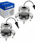 2 Pack Rear Wheel Bearing Hub Assembly Set Premium OE Replacement For Chevy Equinox with ABS sensor wire and box.