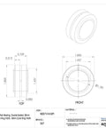 GE 30 ES-2RS Spherical Plain Bearing Double Sealed 30MM Bore 47MM OD detailed dimensions and diagrams for industrial machinery repair.