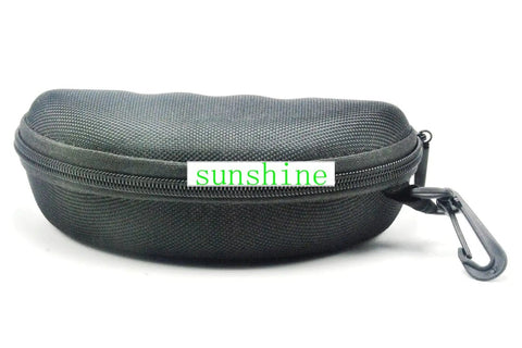 Pro Grade Od6 Plus Infrared Laser Safety Glasses And Goggles case with zipper and clip for carrying in black textile material.