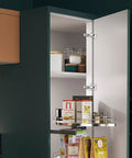 Face Frame Cabinet Hinges 105 Degree Concealed No Fuss Brushed Satin Nickel 35mm Cup 14 To 22mm Door Thickness Full Overlay 2 Pack