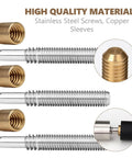 Quick Release Pool Cue Joint With Quick Lock For Billiard Cues Three Eighths By Ten Joint Includes Three Stainless Steel Inserts