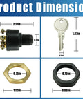 Boat Ignition Switch With Keys For Three Position Magneto Push To Choke No Fuss Install Replacement Panel Mount product parts