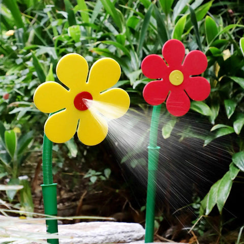 Crazy Daisy Sprinkler Dancing Sunflower Water Sprinkler for Lawn Garden Yard Watering and Outdoor Dog Play, Fun Family Water Toy