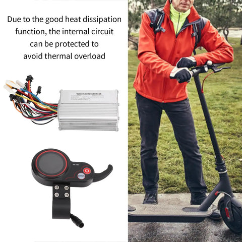 48V 25A Brushless Motor Controller With Controller Display And Communication Line For M4 10 Inch Electric Scooter