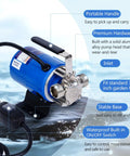 Compact 115V Water Transfer Pump With One Tenth HP Motor, 330 GPH Flow, Go To Electric Utility Pump For Home Farm Or Shop