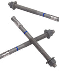 Heavy Duty 1/2 Inch X 12 Inch Concrete Wedge Anchor Bolt Kit Hot Dip Galvanized Finish, three bolts arranged with nuts included.