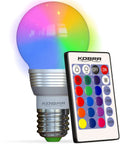 Led Color Changing Light Bulb With Remote Control 16 Color Options And Modes Like Smooth Fade Flash Or Strobe Smart Remote RGB