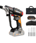 20 Volt Cordless Brushless Drill And Driver Kit with battery, charger, and bits for home projects and pro tradesmen.