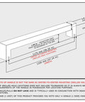 Diagram of Sleek 48 Inch Single Sided Modern Stainless Steel Front Door Handle With A Slick Brushed Nickel Satin Finish.