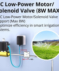 WiFi Mini D Smart Switch With Matter, Dry Contact Output for NO NC, controls DC low-power motor solenoid valve, irrigation