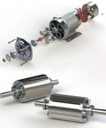 Four Pack Mr1319 2Rs Micro Ball Bearings 13X19X4mm in an RC motor assembly for high-speed custom builds.