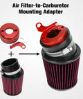 Beefed Up Air Filter Adapter Kit For Predator 212cc 196cc Coleman CT200U mini bike red kit with mounting adapter components