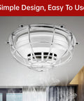 Chrome Sprinkler Head Protector Guard For Ceiling Installations 1/2 Inch And 3/4 Inch, screw mount cage installed on ceiling