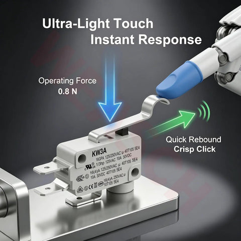 Heavy Duty Micro Switch Fits Club Car Golf Cart Ds Precedent Tempo 1982 Plus 3 Prong Terminal with quick response design.