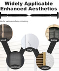 Contractor Grade 3 Inch Vinyl Shutter Fasteners With Reverse Barb Design Sunproof Black Shutter Spike Anchors for wood, bricks, and vinyl.