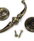 Antique Brass Drop Bail Cabinet Handles Drawer Pulls Kitchen Cupboard Furniture Hardware three half inch center-to-center screws included.
