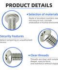 Product details of 10 Pack M8 X 30mm Button Head Socket Cap Screws Forged From Premium 304 Stainless Steel for automotive use.