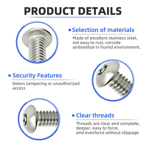 Product details of 10 Pack M8 X 30mm Button Head Socket Cap Screws Forged From Premium 304 Stainless Steel for automotive use.