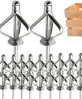 Rivets Assorted Universal Steel Mandrel Kit With 304 Stainless Steel Mandrel And Aluminum Cap for various construction uses.