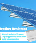 Rock Solid 10 Pack Aluminum Solar Panel End Clamps For 30mm Frame Height With Z Style Roof Mount Brackets And Heavy Duty Adjustable Support Hardware For Zero Hassle Pv Setup close-up showing a weather-resistant aluminum end clamp.