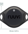 Front view of 4In1 Bluetooth Temp Humidity Pressure Motion Sensor With Alerts And History, 78mm x 56mm measurement details.