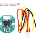 Absolute Value Encoder Set For PWM Motors With I2C Interface And 12 Bit Precision Ideal For Brushless PTZ Motors Fast Mode Plus Ready High Reliability Long Life Encoder For Precise Motion Control And Smooth Feedback featuring green PCB and colorful wires