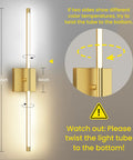 Two Pack Battery Operated Wall Sconces With Remote Control 10000mAh Rechargeable Cordless LED Lamps 360 Degree Rotating 29 Inch Tall