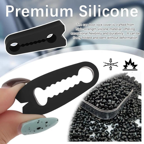 Heavy Duty Silicone Car Door Lock Damper For Ford F-150 2021 2022 2023 2024 2025 2026 showing a close-up of the silicone cover material.