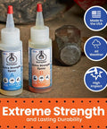 Extra Strength Epoxy Kit With 20-Minute Work Life, Waterproof 2-Part Resin For Tile, Metal, Ceramic, Glass, Wood, Stone, 0.85 oz