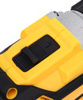 Lightweight Cordless Drill With Variable Speed For Home Repair and DIY Pros close-up showing variable speed switch for easy operation.