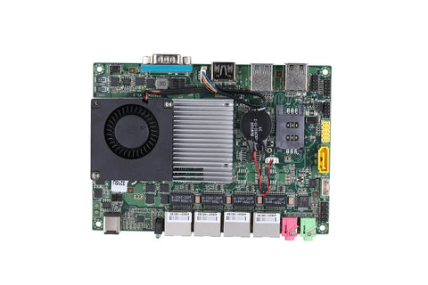 Hella Reliable Rock Solid Intel Core I5-5200U Quad Gigabit Ethernet Mini PC Barebone Aluminum Chassis circuit board with fan