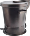 Heavy Gauge Charcoal Extinguishing Canister, black metal lid, foot pedal, designed to smother flames and save charcoal.