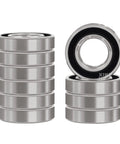 Solid 10-Pack Of 6900-2RS 10X22X6MM Deep Groove Ball Bearings Ultra Smooth Chrome Steel Construction With Double Rubber Seals.