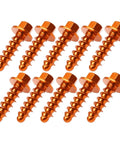 10Pcs Self Tapping Screw Bolt Kit For SX SXF XC XCF EXC EXCF XCW XCFW Six Days 125 150 250 350 450 500 Universal Fit Aluminum T6061 Anodized Bolts