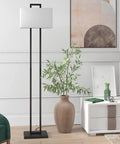 Tall Brass Table Lamp With White Fabric Shade For Modern Living Rooms And Nightstands, Sturdy Metal Base, Perfect Accent Light