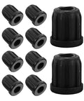 20 Piece Set of Durable Round Plastic Chair Wheel Sockets and Caster Inserts for Restoring Stability to Wobbly Swivel Computer Chairs